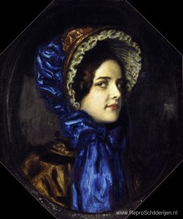 Maria met Biedermeierhut Maria met Biedermeierhut