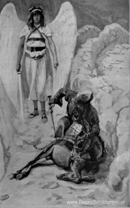 Bileam en de ezel, zoals in Numeri Bileam en de ezel, zoals in Numeri