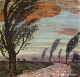 Landschap met storm Landschap met storm