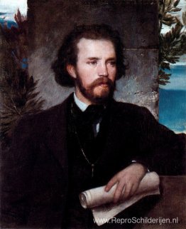 Portret van de zanger Karl Wallenreiter Portret van de zanger Karl Wallenreiter