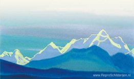 Himalaya. Zonnige contouren van de bergen. Himalaya. Zonnige contouren van de bergen.