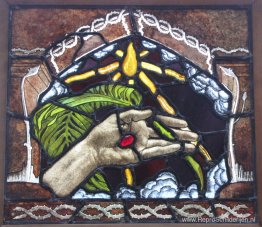 De hand van Christus. De Palm van de Vrede De hand van Christus. De Palm van de Vrede