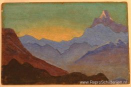 Zonsopgang in de Himalaya Zonsopgang in de Himalaya