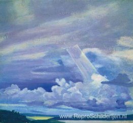 Wolken boven de uitgestrektheid Wolken boven de uitgestrektheid