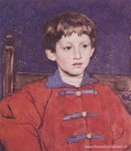 Portret van Vladimir Vasnetsov, de zoon van de kunstenaar Portret van Vladimir Vasnetsov, de zoon van de kunstenaar