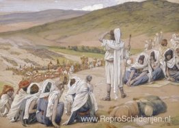 Jakob ziet Esau hem tegemoet komen Jakob ziet Esau hem tegemoet komen