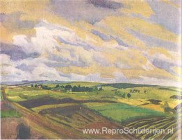 Landschap. Dorp Neskuchnoje Landschap. Dorp Neskuchnoje
