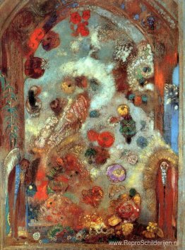 Glas-in-loodraam (Allegorie) Glas-in-loodraam (Allegorie)