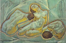 Drie vrouwen hurken Drie vrouwen hurken