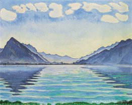 Meer van Thun, symmetrische reflectie Meer van Thun, symmetrische reflectie