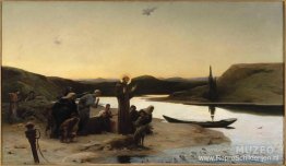 Sint Franciscus van Assisi predikt tot de vissen Sint Franciscus van Assisi predikt tot de vissen