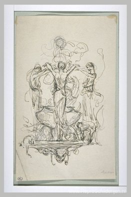Illustratieproject voor Macbeth - de drie heksen gaan rond Illustratieproject voor Macbeth - de drie heksen gaan rond