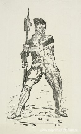Landsknecht met hellebaard Landsknecht met hellebaard