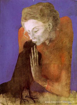 Vrouw met raaf Vrouw met raaf