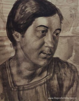 Portret van de vrouw van de kunstenaar Portret van de vrouw van de kunstenaar