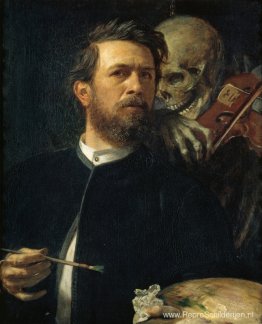 Zelfportret met de dood als violist Zelfportret met de dood als violist