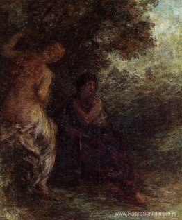 Twee zwemmers Twee zwemmers