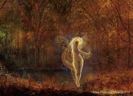 Dame Autumn heeft een treurig gezicht Dame Autumn heeft een treurig gezicht