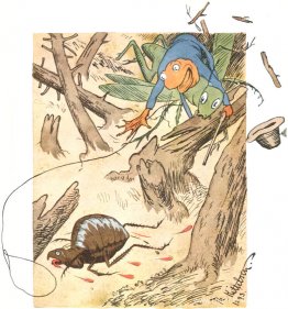Vlooienjacht in het oude bos Vlooienjacht in het oude bos