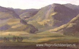 Bergachtig landschap in de Cantal Bergachtig landschap in de Cantal