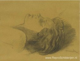 Hoofd van de slapende vrouw Hoofd van de slapende vrouw