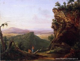 Indiërs die landschap bekijken Indiërs die landschap bekijken
