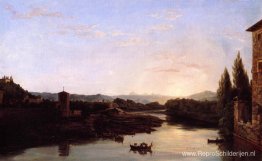 Uitzicht op de Arno Uitzicht op de Arno