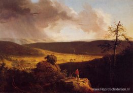 Uitzicht op L`Esperance aan de rivier de Schoharie Uitzicht op L`Esperance aan de rivier de Schoharie