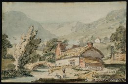 Scène in het Lake District, vlakbij Buttermere Scène in het Lake District, vlakbij Buttermere