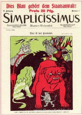 Omslagillustratie voor het tijdschrift Simplicissimus Omslagillustratie voor het tijdschrift Simplicissimus