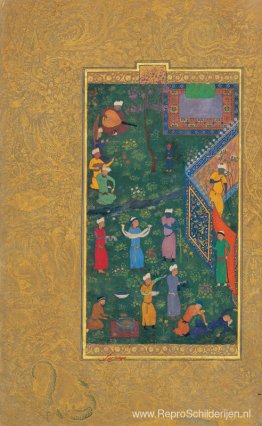 Sultan Hossein Mirza in Promenade (linkerdeel) Sultan Hossein Mirza in Promenade (linkerdeel)