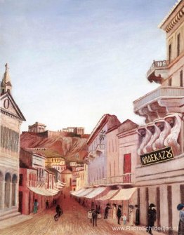 Straat in Athene Straat in Athene