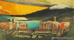 Ruïnes van het oude theater van Taormina Ruïnes van het oude theater van Taormina