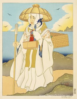 Herfstbedevaarten. Sado-eiland, Japan Herfstbedevaarten. Sado-eiland, Japan