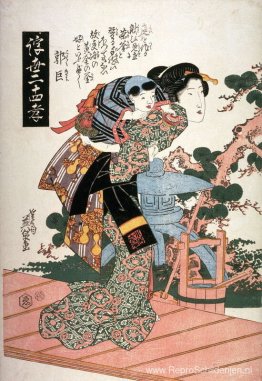 Guojo (Kakukyo) uit de serie Vierentwintig voorbeelden van kinde Guojo (Kakukyo) uit de serie Vierentwintig voorbeelden van kinde