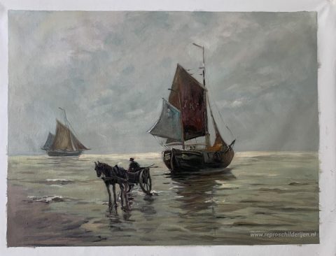 Schilderij in opdracht – foto van het voltooide schilderij