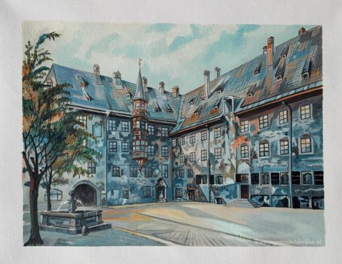 Schilderij in opdracht – foto van het voltooide schilderij