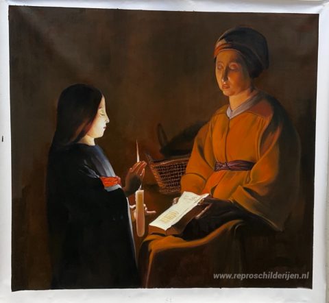 Schilderij in opdracht – foto van het voltooide schilderij