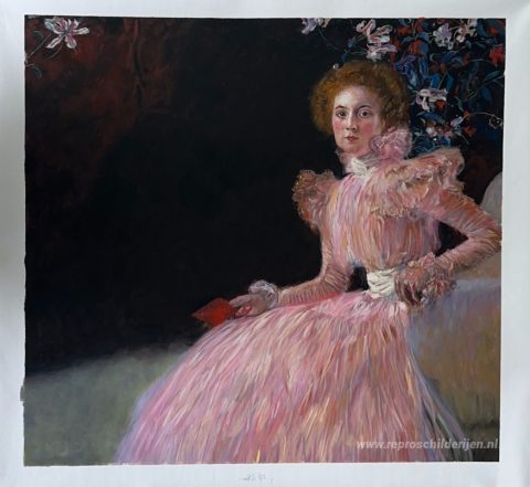 Sonja Knips – met de hand geschilderde reproductie, foto van het voltooide schilderij
