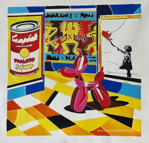 Schilderij in opdracht – foto van het voltooide schilderij