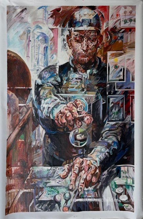 Schilderij in opdracht – foto van het voltooide schilderij