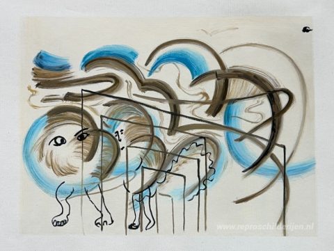 Schilderij in opdracht – foto van het voltooide schilderij