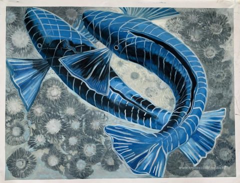 Schilderij in opdracht – foto van het voltooide schilderij