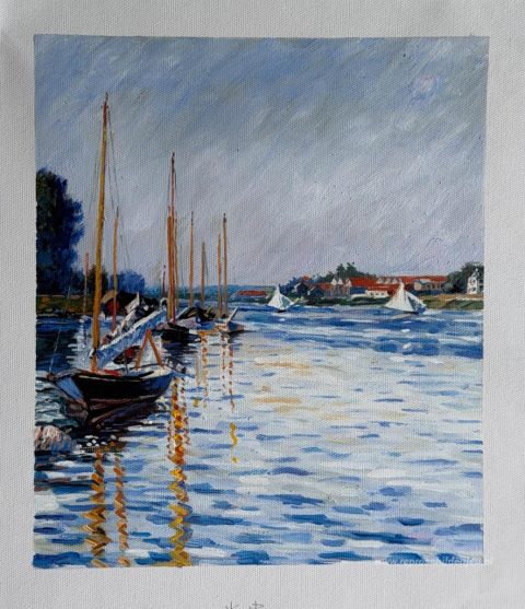Schilderij in opdracht – foto van het voltooide schilderij