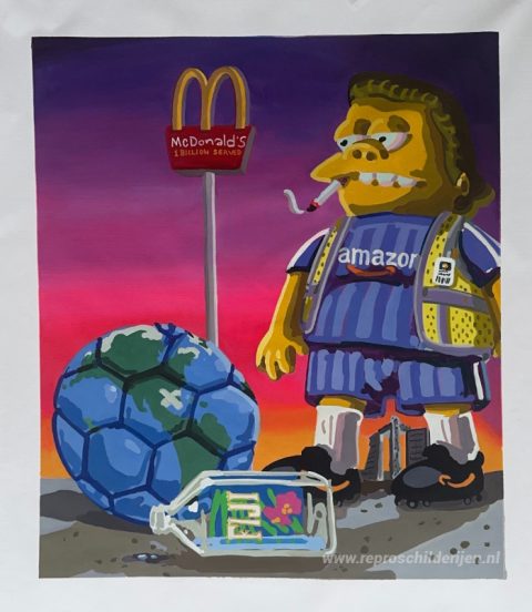 Schilderij in opdracht – foto van het voltooide schilderij