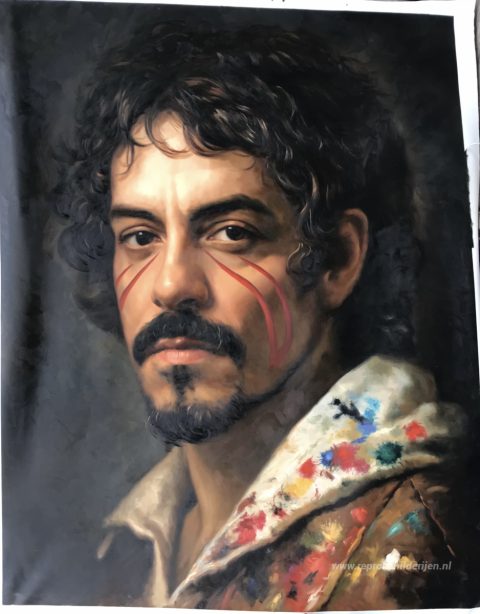 Schilderij in opdracht – foto van het voltooide schilderij