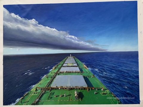 Schilderij in opdracht – foto van het voltooide schilderij