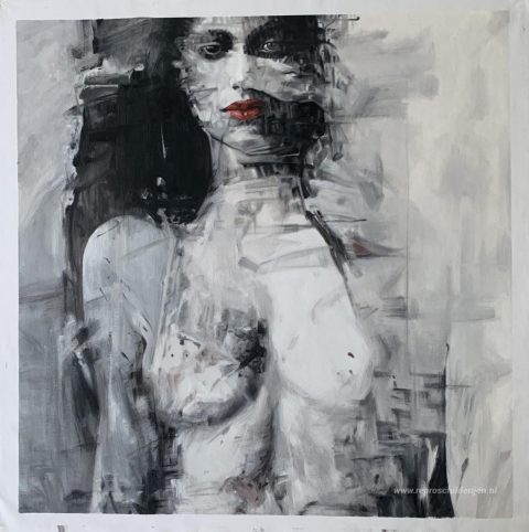 Schilderij in opdracht – foto van het voltooide schilderij