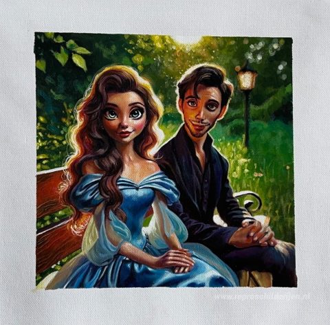 Schilderij in opdracht – foto van het voltooide schilderij