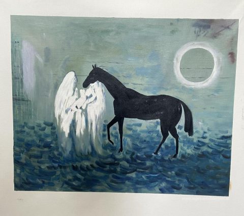 Schilderij in opdracht – foto van het voltooide schilderij